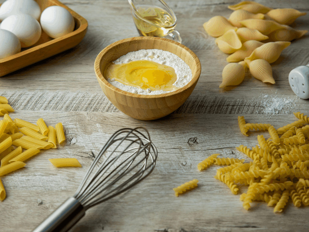 طريقة عمل عجينة الباستا الطازجة خطوة بخطوة باستخدام العجّانة الكهربائية